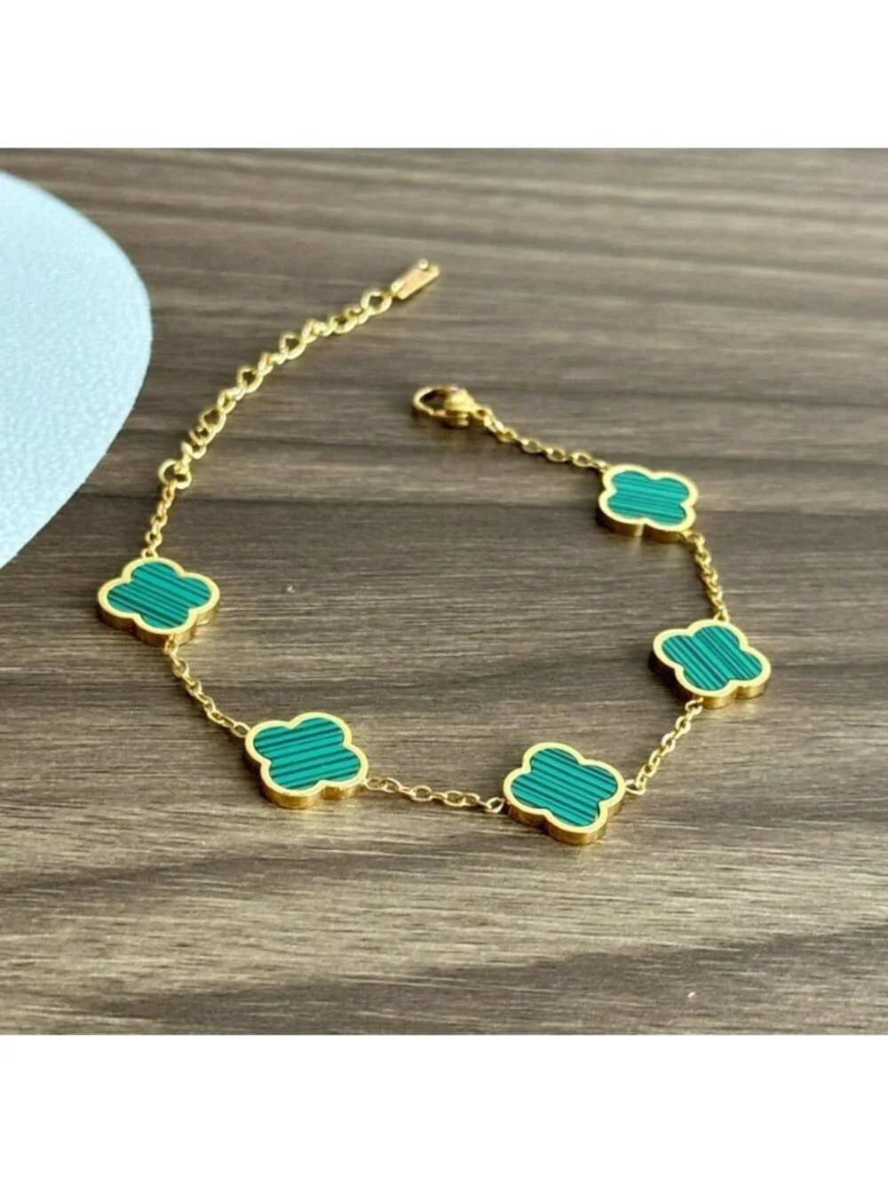 green flower Bracelet Q196